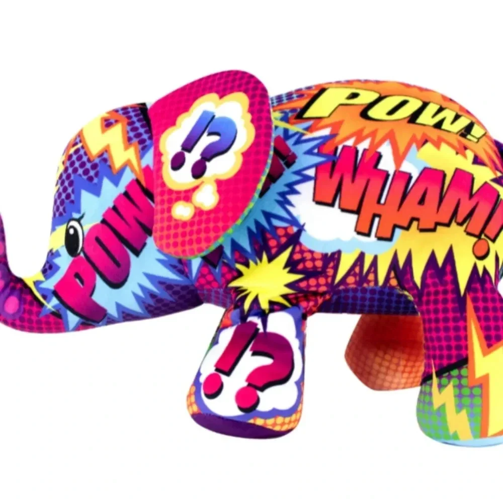 Pop Art Soft Wham Mammoth Elephant NWT Plush